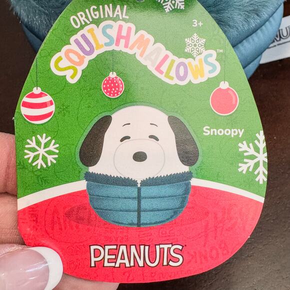 NWT-Holiday Peanuts Woodstock & Snoopy Plush Squishmallows Winter Puffer Jackets - Picture 6 of 16